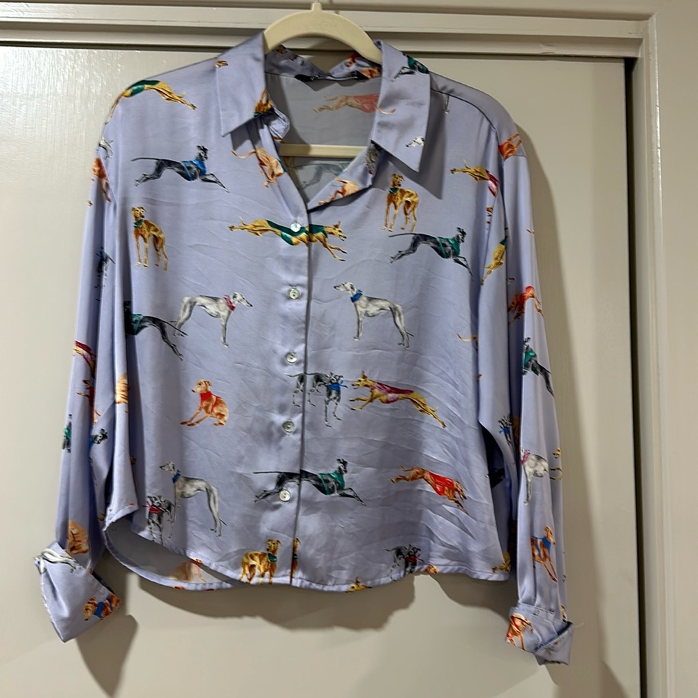 Zara dog blouse